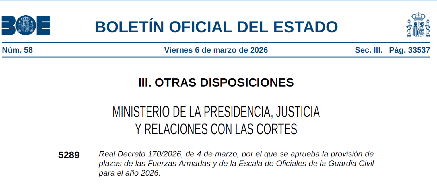 Publicada en el BOE la provisión de plazas para acceder a la condición ...